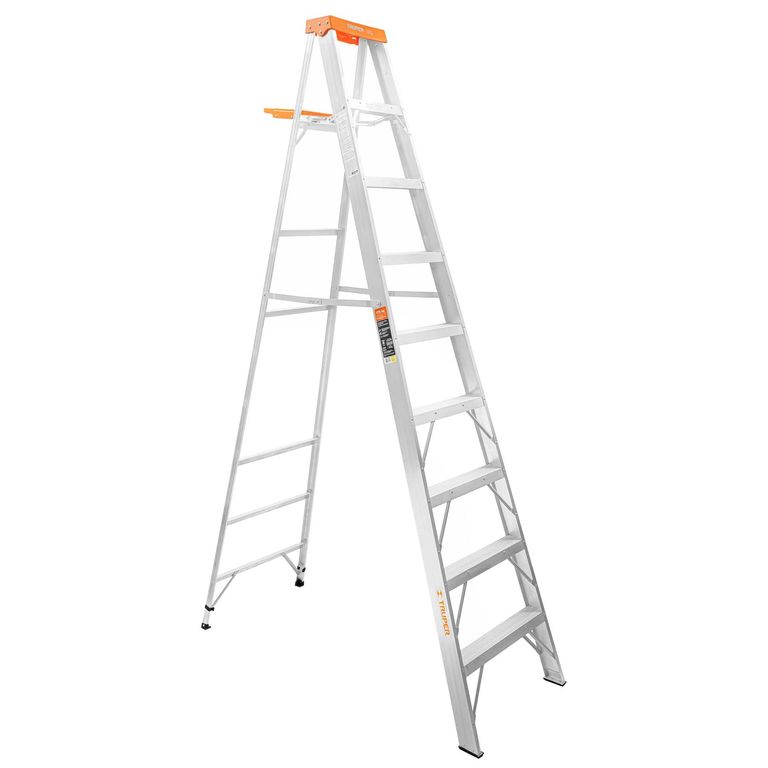 Escalera de tijera tipo ll 8 peldaños y bandeja 10338