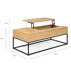 NACION MUEBLES - Mesa de Centro Moderno KAIA