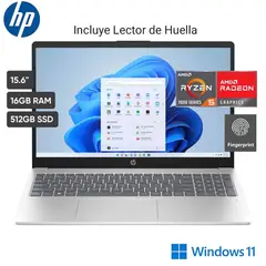 HP - LAPTOP 15.6" FHD AMD RYZEN™ 5 7520U 16GB 512GB WINDOWS 11 15-FC0002LA (7Y9B1LA#ABM)