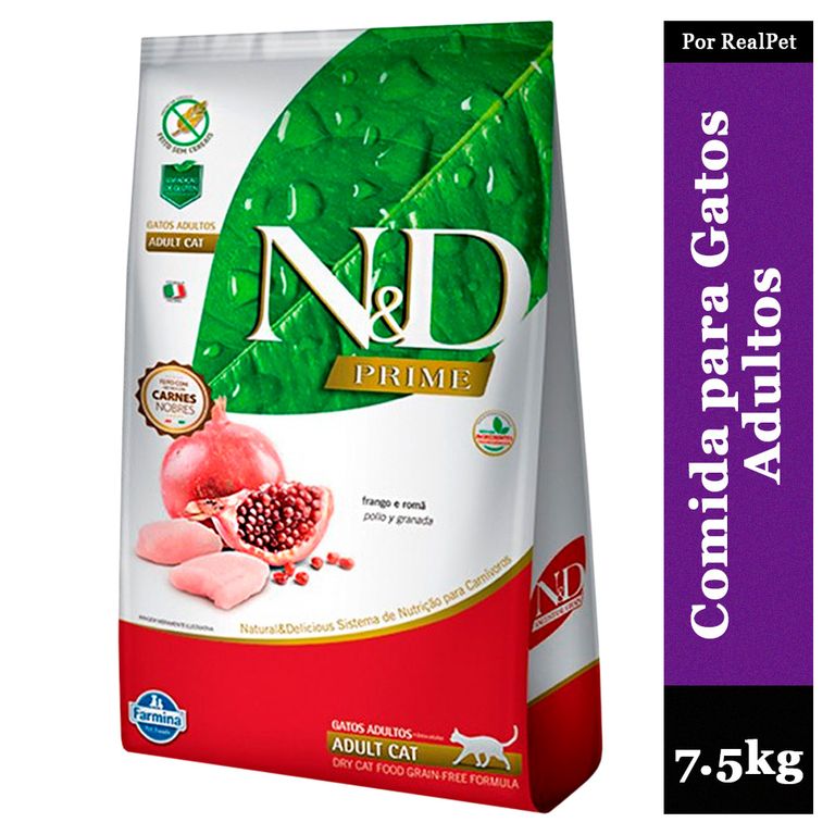 Comida para Gato Adulto Pollo y Granada 7.5 kg