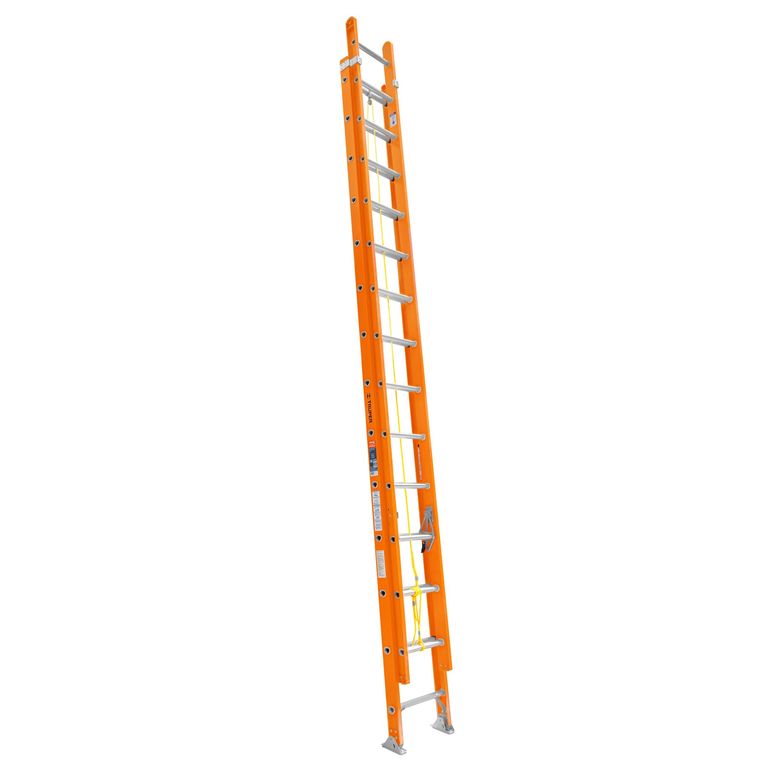 Escalera de extensión, tipo II, 28 peldaños, fibra de vidrio 100229