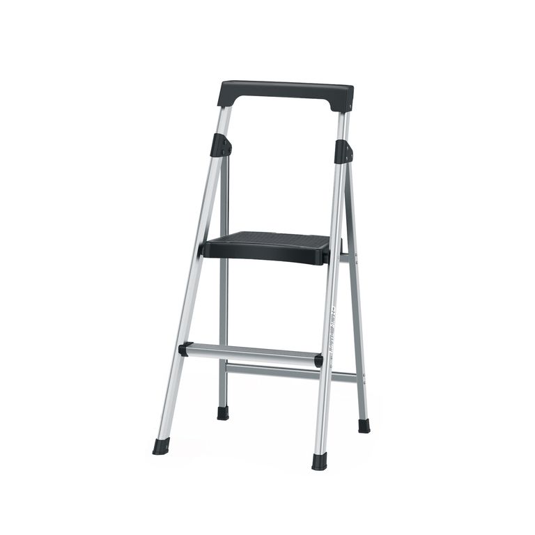 Escalera tubular plegable, 2 peldaños, aluminio, 16763Truper