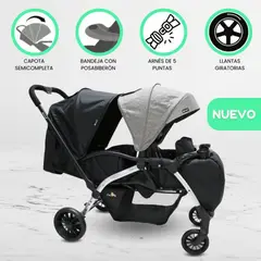GENERICO - Coche Mellicero para Niños «KRIPTO DUAL» BlackGray
