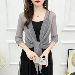 KAST PE - Cardigan de Fiestas Para Mujer Modelo Escarchado