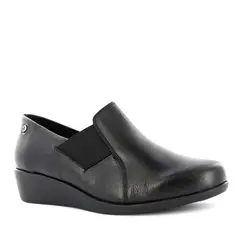 ECCO - Zapatos Casuales Slip On Mujer Leticia05 Negro Cuero Natural