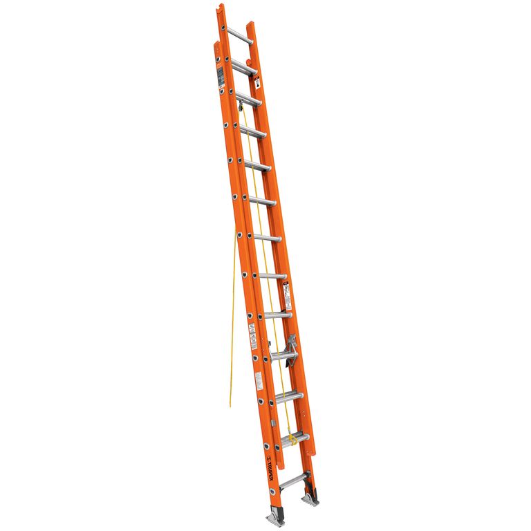 Escalera de extensión, tipo II, 24 peldaños, fibra de vidrio 16757
