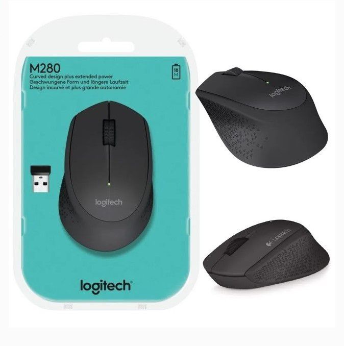 Mouse Inalámbrico M280-Negro