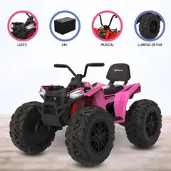 BEAUTIFUL - Cuatrimoto a Batería para Niños «HOLLICY» Pink