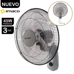 IMACO - Ventilador de Pared Aspas Acrílicas FW450 45W