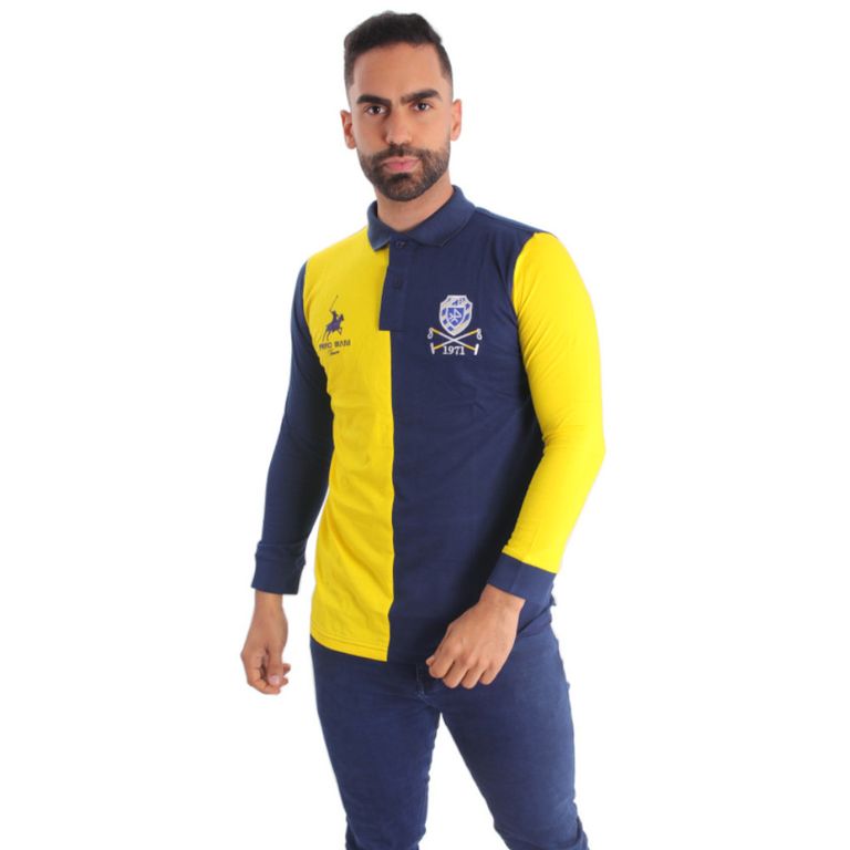 Polo Manga Larga Hombre Piero Biani - Multicolor