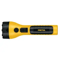 PRETUL - Linterna plástica recargable de led, 120 lúmenes