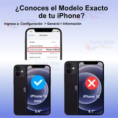 GENERICO - Mica para Iphone 12 Mini Protector 21D Antishock Vidrio Templado