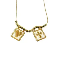 SANTORAL - Collar Escapulario - Dorado