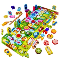 IMPORTADO MC - TABLERO MONTESSORI PARA NIÑOS 7 EN 1 DIDACTICO EDUCATIVO