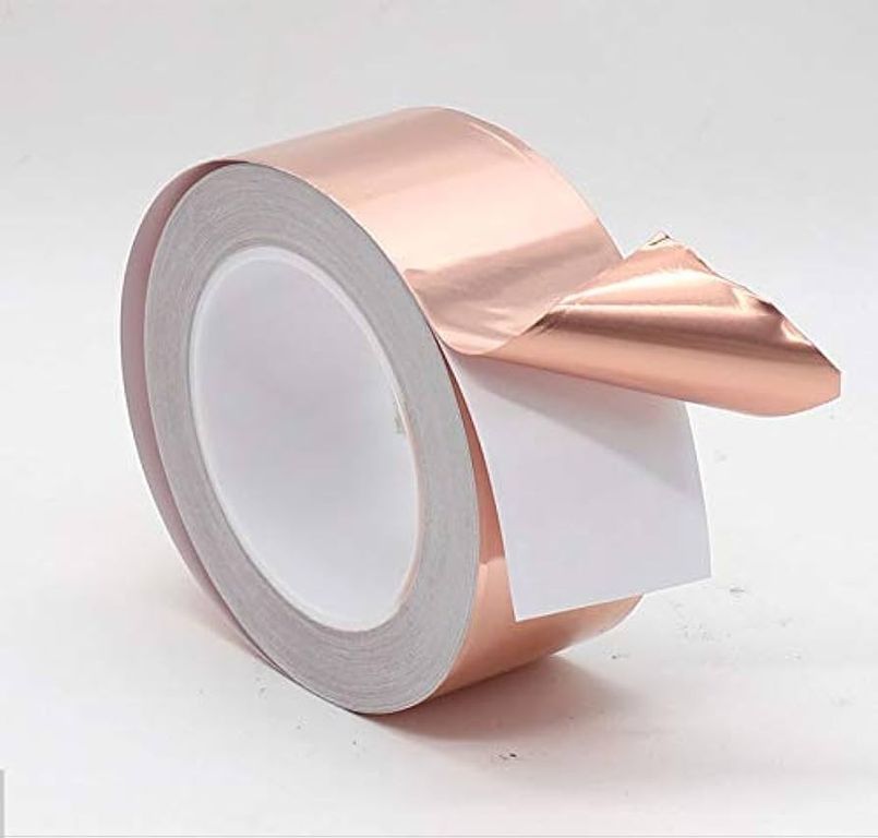 CINTA DE COBRE CONDUCTIVA De 19mm X 50m X 015mm