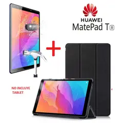 GENERICO - Funda Magnetica + Mica de Vidrio para Huawei MatePad T8 8.0 Case Cover
