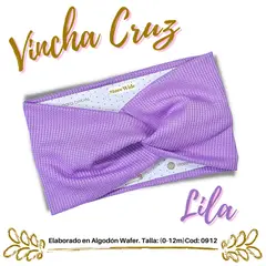 GENERICO - Vinchas para bebes en algodon wafer modelo Cruz