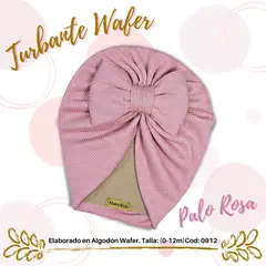 GENERICO - Turbante de bebe en algodon Waffer