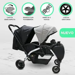 GENERICO - Coche Mellicero para Niños «KRIPTO DUAL» BlackGray