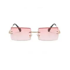 GENERICO - Lentes Mujer Retro Vintage Protección UV 400 Rosado blanco