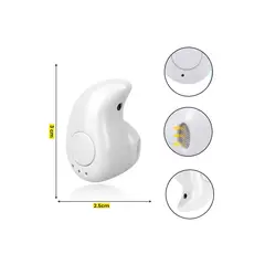 GENERICO - Mini Audífono Bluetooth Inalámbrico S530 - Blanco