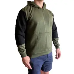 GENERICO - Polera Hombre con capucha Diseño Dual