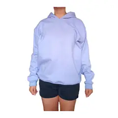 GENERICO - Polera Mujer Diseño Básico con Capucha - Lila