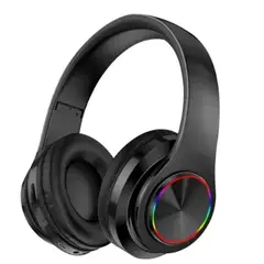 GENERICO - Audífono Inalámbrico Bluetooth B39 Negro Luz Led