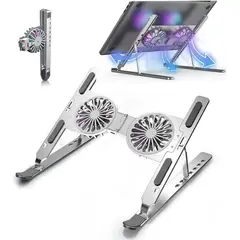 GENERICO - Soporte Con Ventilador Para Portátil 3 en 1