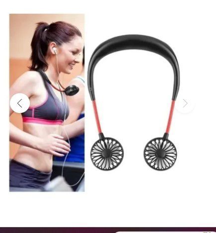 Ventilador Recargable Colgante Portátil Cuello Ajustable