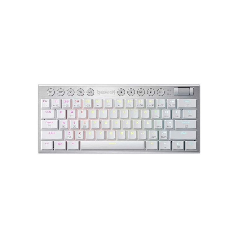 Teclado Gamer Horus Mini English K632-Rgb White Red Switch