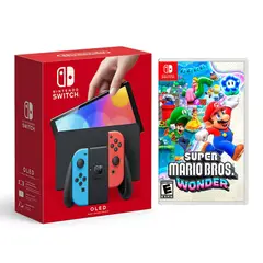 NINTENDO - Consola Switch Modelo Oled Neon Super Mario Wonder