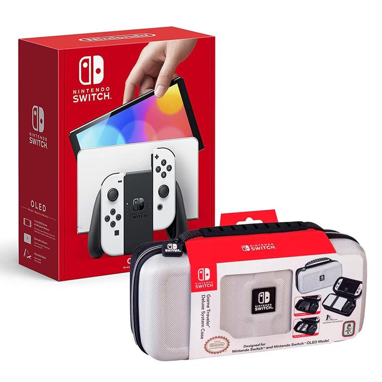 Consola Switch Modelo Oled Blanco + Estuche 1680 Blanco