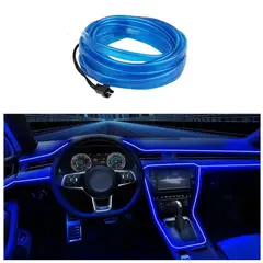 GENERICO - Luz Tablero Hilo De Neon Para Interior De Auto 2Metros azul