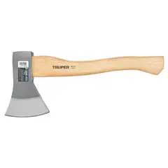 TRUPER - Hacha de acero con mango de madera ergonómico 14 pulgadas