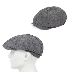 KAST PE - Boina Beck Jaspeado Gris claro Talla M para Caballeros