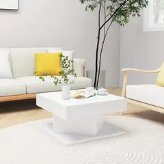 TU MESITA - Mesa de Centro Moderna Barbados Blanco