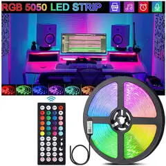 GENERICO - Cinta Led RGB 5m Control Con Transformador 12v a 220v