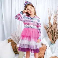 GENERICO - Vestido de Niña  - Diseño Unicornio