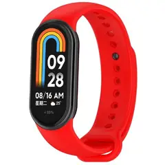 GENERICO - Correa Compatible con Xiaomi Mi Band 8 Rojo