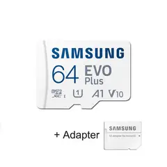 SAMSUNG - Memoria MicroSD 64gb Evo Plus UHS-I U1 A1 V10 FHD