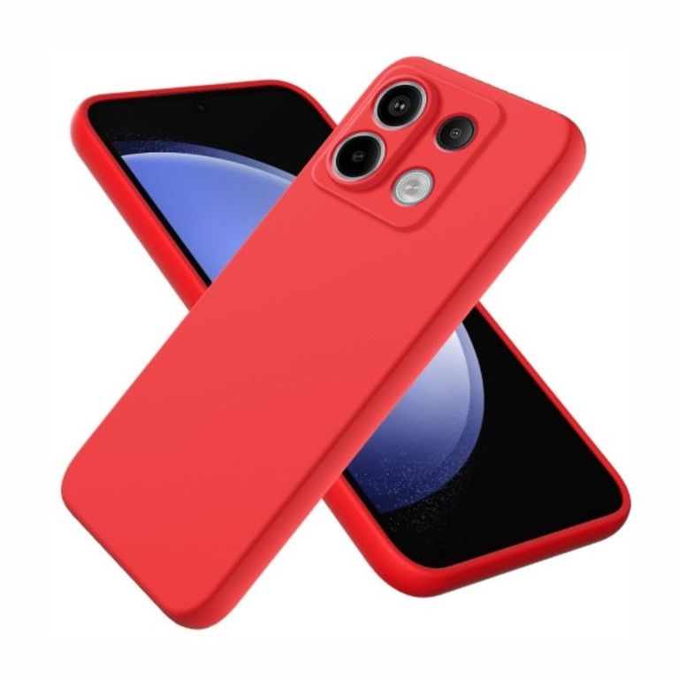 De Silicona Para Xiaomi Note 13 - Rojo