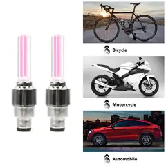 GENERICO - Tapa De Piton Llanta Luz Led Universal Auto Camioneta Moto