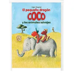 GENERICO - Libro Infantil El Pequeño Dragón Coco y los Animales Salvajes