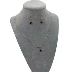 GENERICO - SET CORAZÓN ZAFIRO INOXIDABLE TRIPLE BAÑO