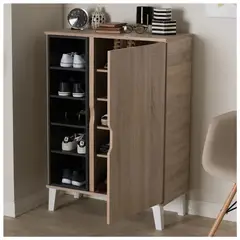 VENTITAS HOME - Zapatera Nórdica Adele Rovere y Negro