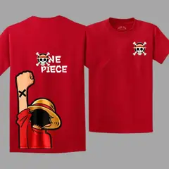 GENERICO - Polos Luffy One Piece Peluche Luffy - Talla desde 4 hasta XL