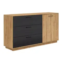 TU MESITA - Cómoda Rústica Atacama 3 cajones 1 puerta