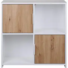 TU MESITA - Mueble Módulo Infantil Alaska 2 puertas color Blanco/Marrón