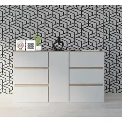 TU MESITA - Cómoda Zapatera Moderna Sahara color Blanco